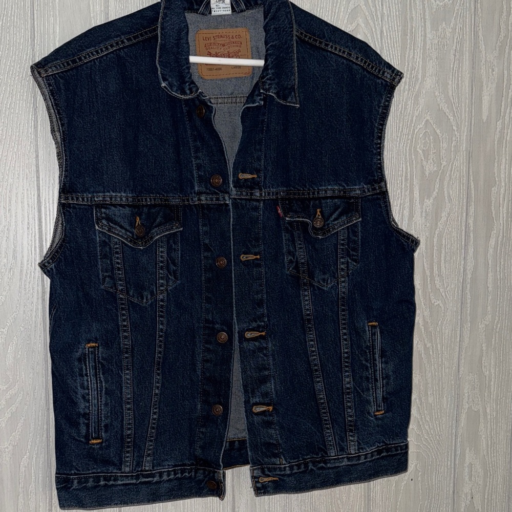 Levi's Dark Blue Denim Vest